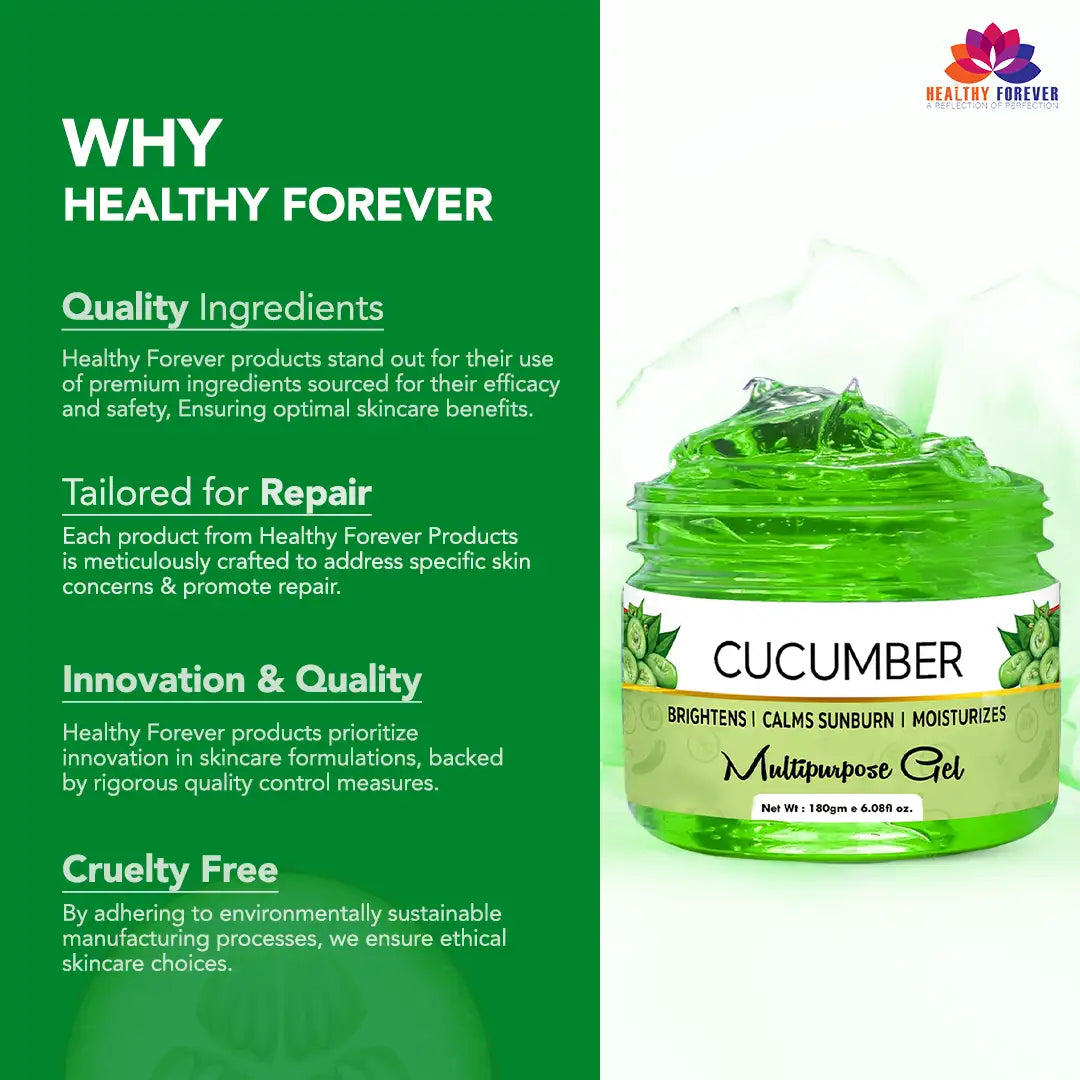 Homemade Pure Aloe Vera And Cucumber Gel