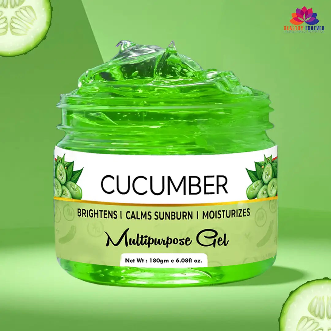 Homemade Pure Aloe Vera And Cucumber Gel