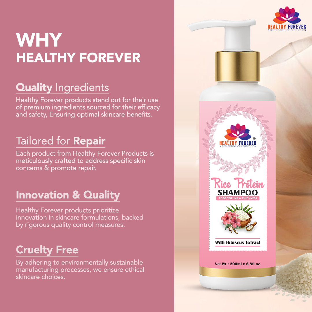 Rice Protein Shampoo with Hibiscus Extract