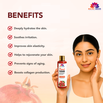 Floral Fusion – Pomegranate with Rose Scrub Body Wash