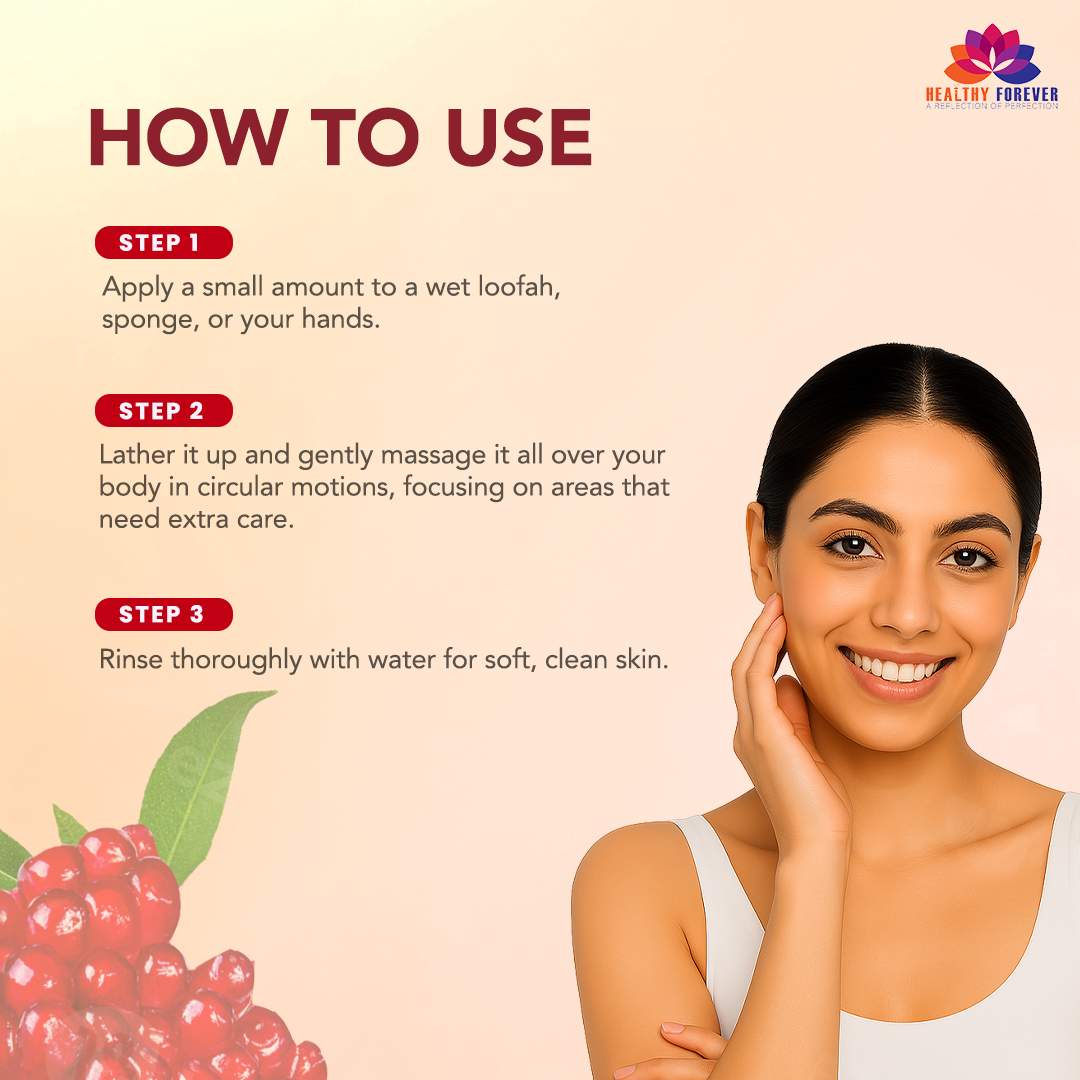 Floral Fusion – Pomegranate with Rose Scrub Body Wash