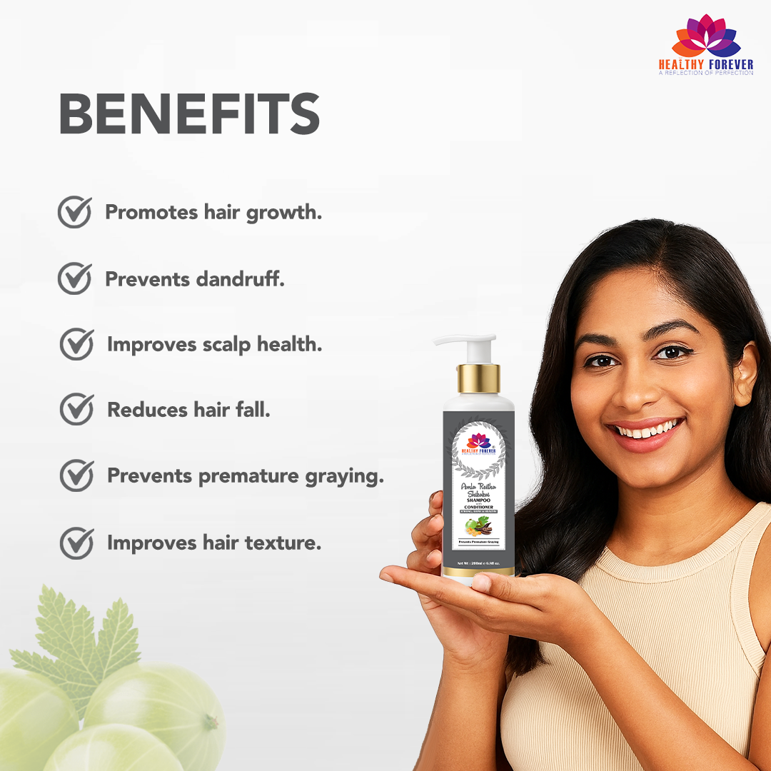 Mix Fruit and Amla Reetha Shampoo & Conditioner (200 ML, Combo of 2)