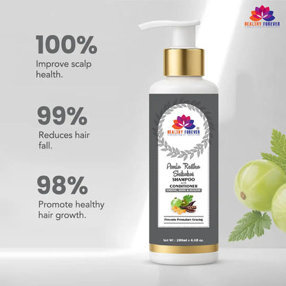 Mix Fruit and Amla Reetha Shampoo & Conditioner (200 ML, Combo of 2)