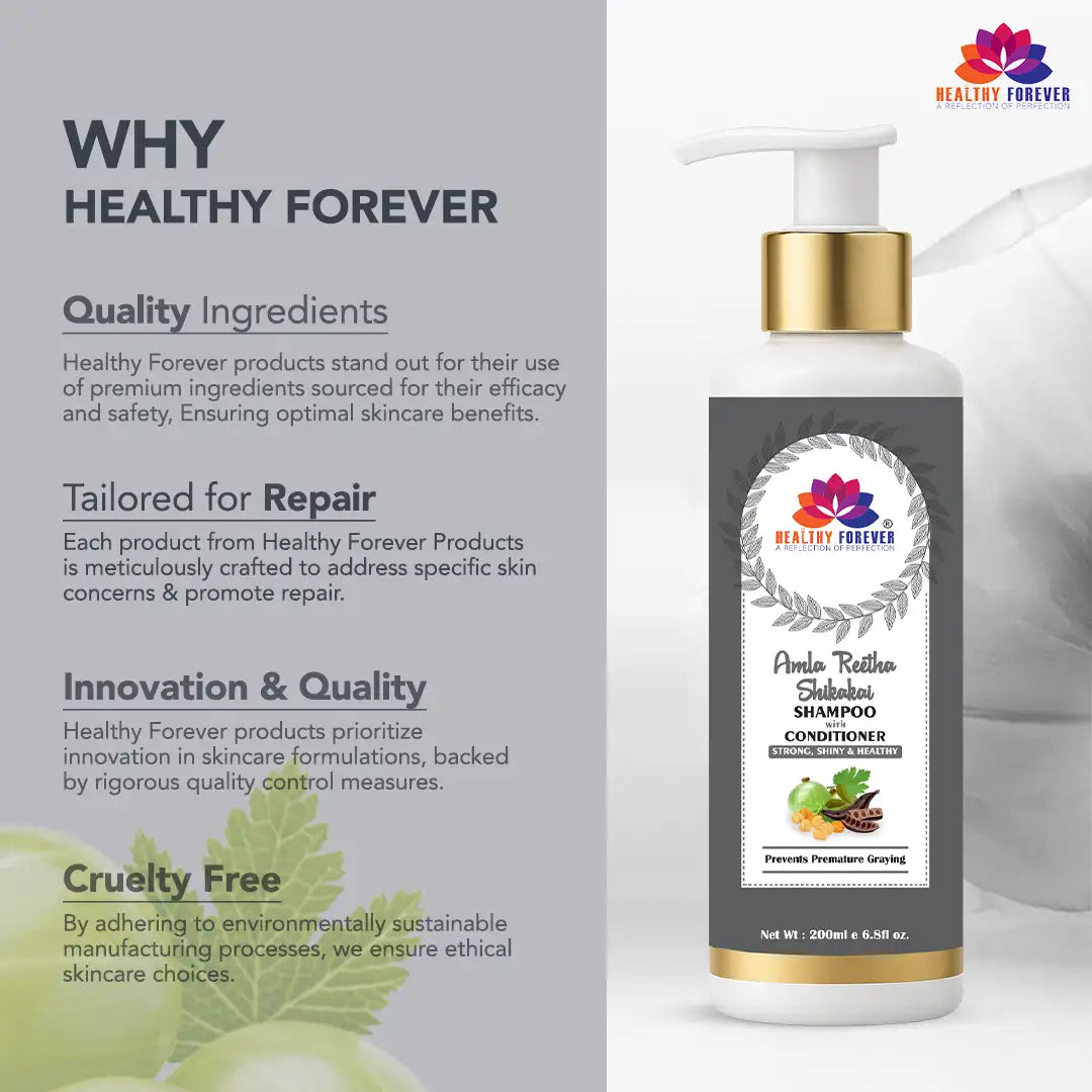 Mix Fruit and Amla Reetha Shampoo & Conditioner (200 ML, Combo of 2)