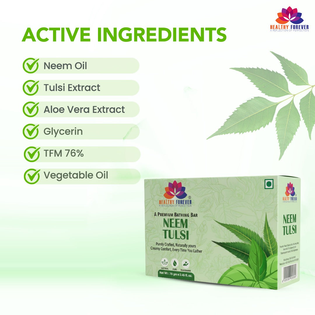 Homemade Neem Tulsi Soap