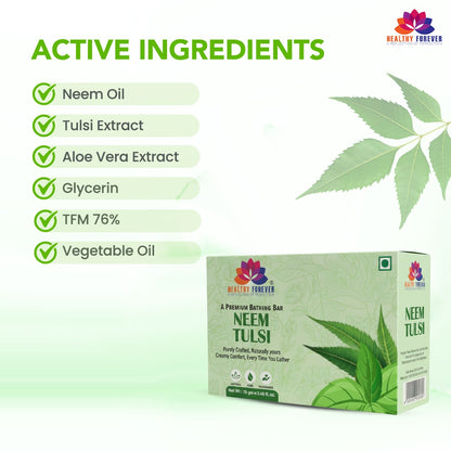 Homemade Neem Tulsi Soap